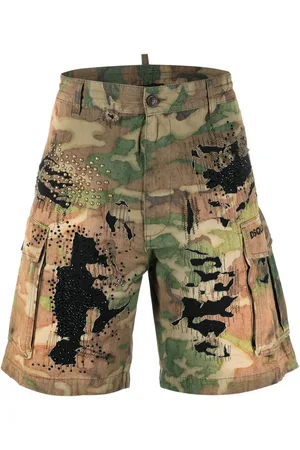 Dsquared2 Logo-print distressed shorts