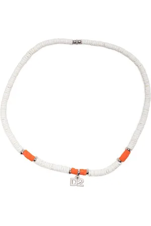 Dsquared2 Logo-charm beaded necklace
