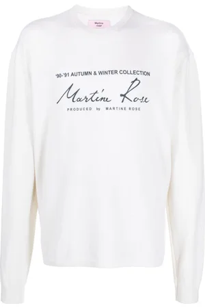 MARTINE ROSE Logo-print crewneck sweatshirt