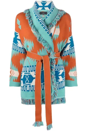 Alanui Tiger Lily Icon jacquard cardigan