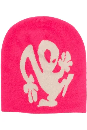Frenckenberger Graphic-print detail knit beanie