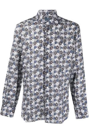BARBA Long-sleeve linen shirt