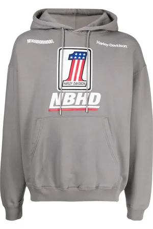 NEIGHBORHOOD X Harley Davidson logo-print hoodie