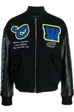 OFF-WHITE Vars Hammer leather bomber jacket