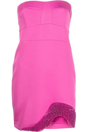 Patrizia Pepe Beaded bandeau mini dress