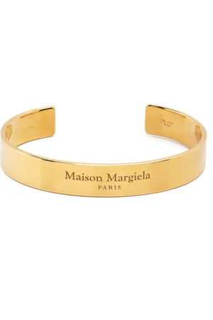 Maison Margiela Logo-engraved cuff bracelet