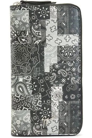 Giuseppe Zanotti Paisley-print leather wallet