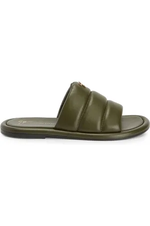 Giuseppe Zanotti Padded-leather sliders