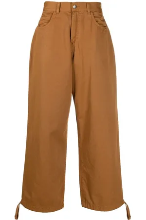 SOCIÉTÉ ANONYME Logo-print wide-leg trousers