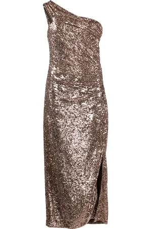 Simkhai Sequin-embellished one-shoulder gown