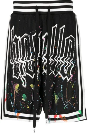 HACULLA Paint-splatter logo basketball shorts