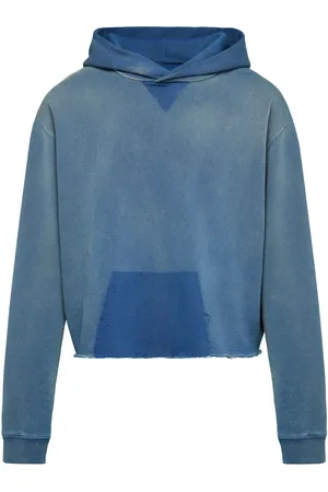 Maison Margiela Raw-edge organic-cotton hoodie