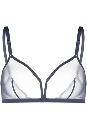 ERES Contrasting-trim spaghetti-strap bra
