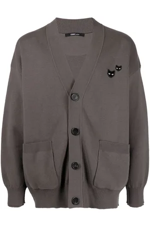 SONGZIO Twin Panther cotton-cashmere cardigan