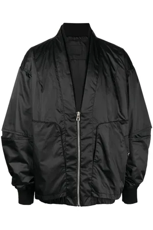 SONGZIO Collarless double-neck bomber jacket