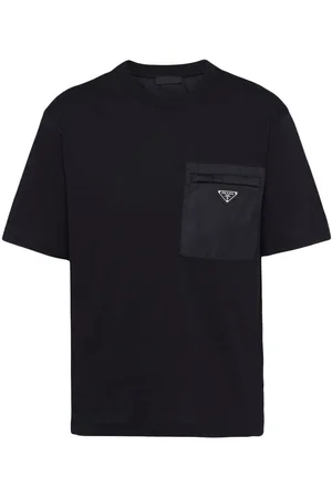 Prada Re-Nylon panelled T-shirt