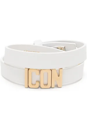 Dsquared2 Icon wraparound leather bracelet