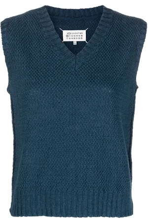 Maison Margiela Basket-weave sleeveless sweatshirt