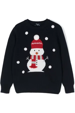 Il gufo Snowman-knit jumper