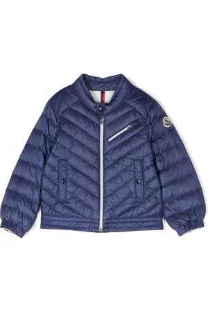 Moncler Logo-patch goose-down bomber jacket