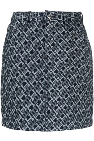 Tommy Hilfiger Logo-print denim skirt