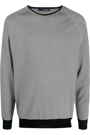 LARDINI Horizontal-stripe crew neck jumper