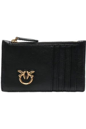 Pinko Logo-detail leather cardholder