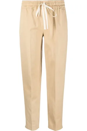 Twin-Set Drawstring-waist logo-plaque trousers