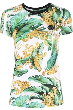 Philipp Plein Floral logo-print T-shirt