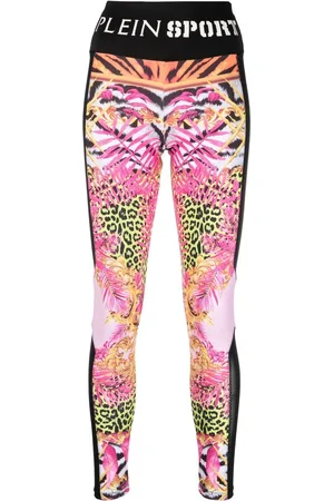 Philipp Plein Floral-print jogging leggings