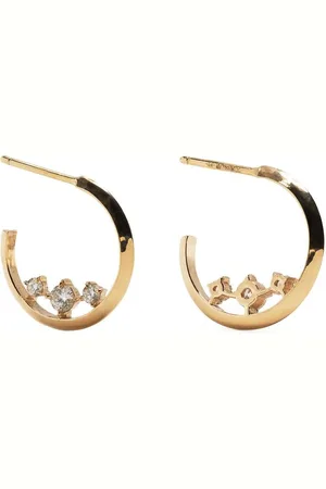 Lizzie Mandler 18kt yellow diamond hoops
