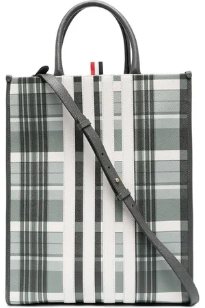 Thom Browne 4-bar stripe tote bag