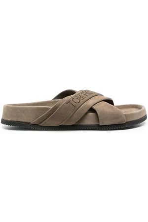 Tom Ford Crossover logo-strap slides