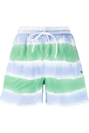 Msgm Stripe-pattern drawstring shorts