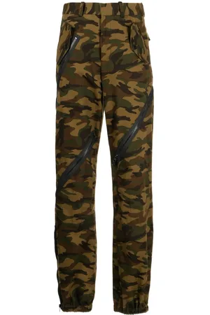 MONSE Camouflage zip-detail trousers