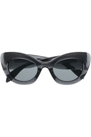Alexander McQueen Transparent cat-eye frame sunglasses