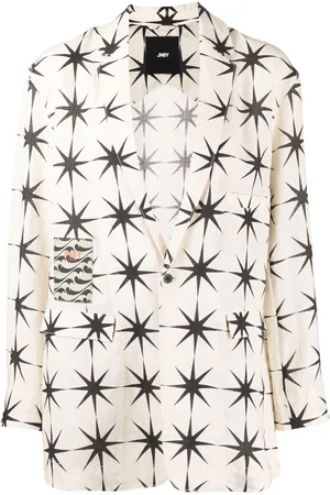 JNBY Printed linen blazer