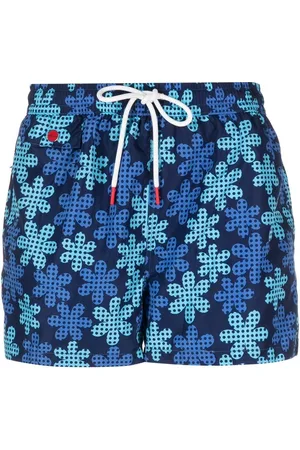 Kiton Logo-print swim shorts