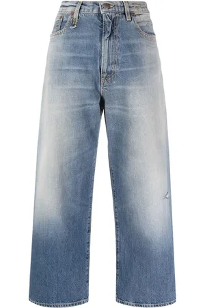 R13 Distressed-finish denim jeans