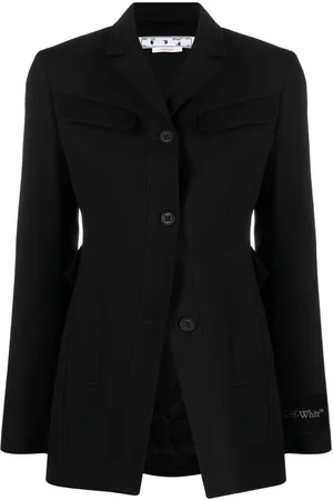 OFF-WHITE Toybox Dry Wo single-breasted wool blazer