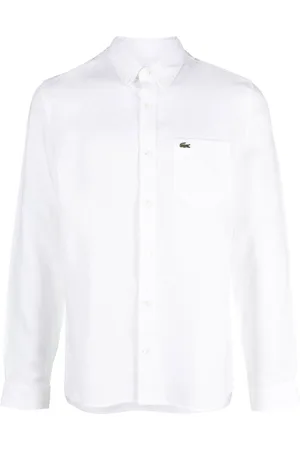 Lacoste Logo-embroidered button-down shirt