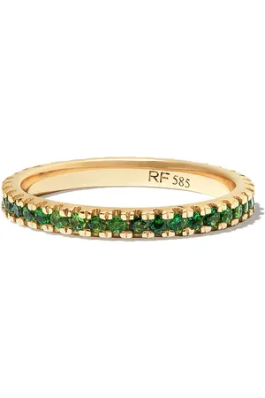 Roxanne First 14kt yellow garnet eternity ring