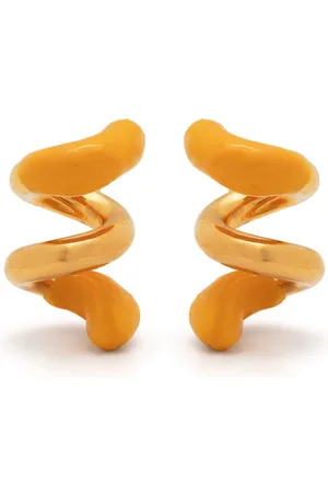 SUNNEI Small rubberized curly earrings
