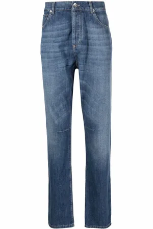 Brunello Cucinelli Light-wash straight-leg jeans