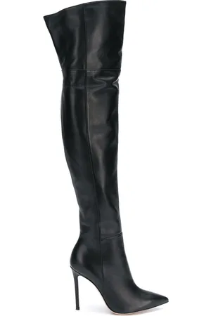 Gianvito Rossi Bea Cuissard leather thigh-high boots