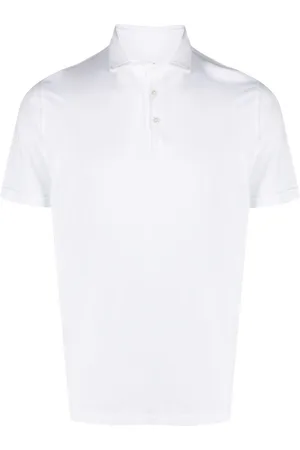 FEDELI Short-sleeved cotton polo shirt
