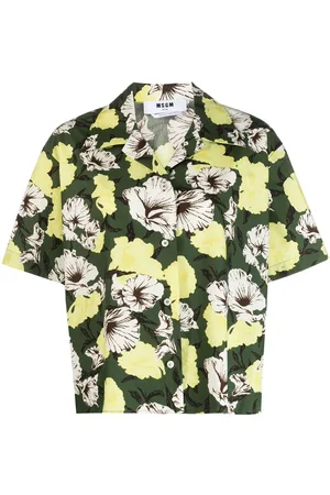 Msgm Floral-print short-sleeve shirt
