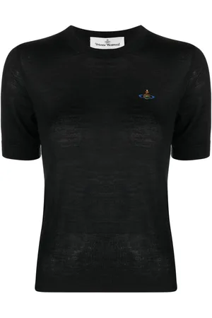 Vivienne Westwood Orb-logo knitted top