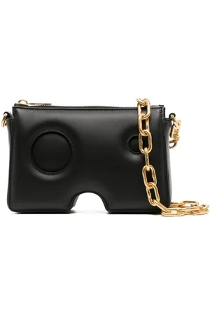 OFF-WHITE Burrow leather shoulder bag