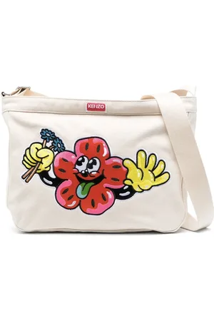 Kenzo Logo-patch shoulder bag